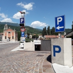 Parcheggio: ingresso ben segnalato