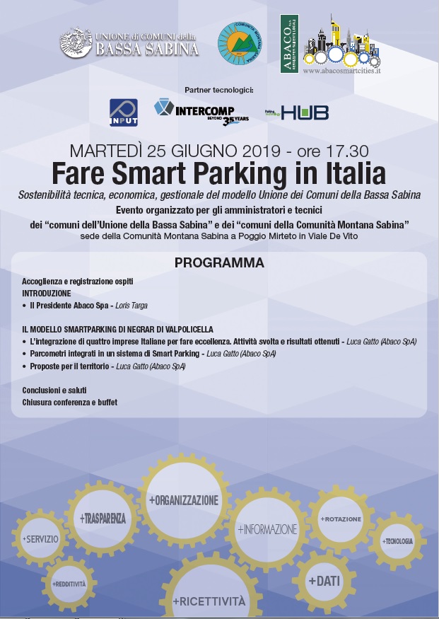 FARE SMART PARKING IN ITALIA - Evento Abaco SmartCities / Abaco Mobility
