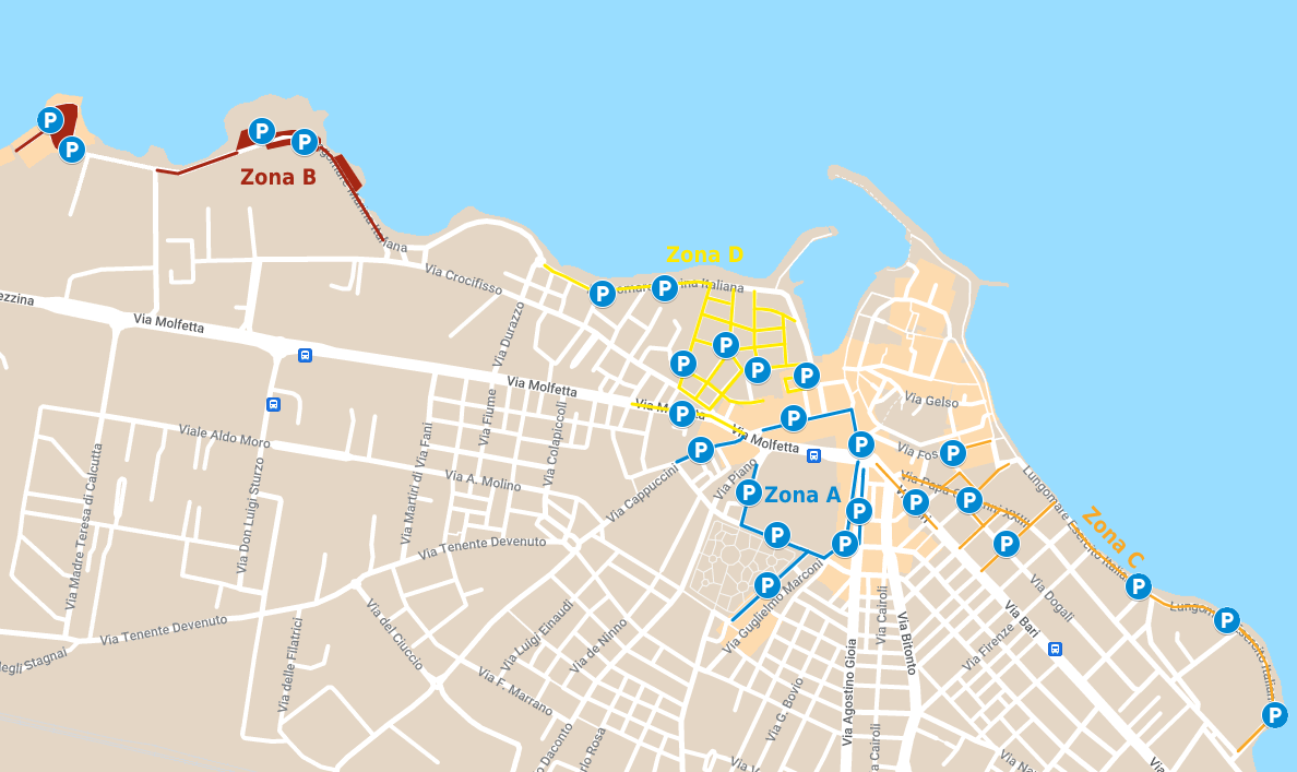 Mappa pagina Giovinazzo - Abaco Mobility 2022